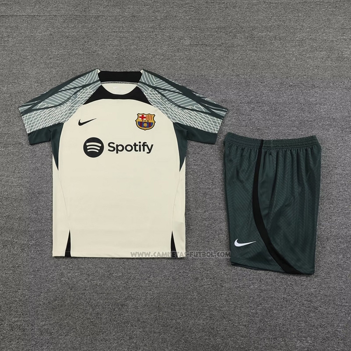 Chandal del Barcelona Manga Corta 2023-2024 Verde - Pantalon Corto